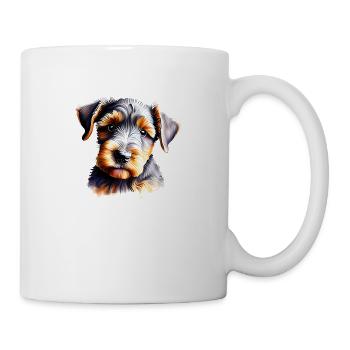Airedale Terrier Chien Propriétaire Chien Chiot - Mug blanc - blanc - Droite