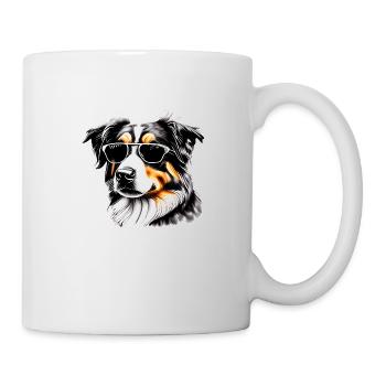 Berger australien Chien Propriétaire Chien Chiot - Mug blanc - blanc - Droite