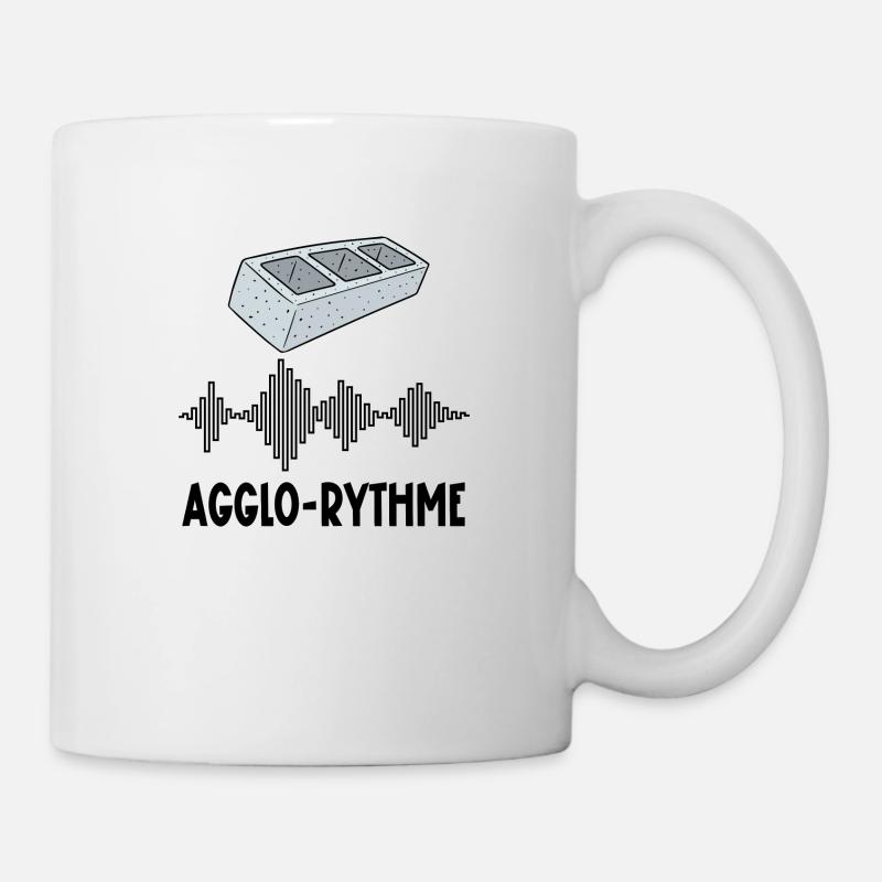 agglo-rythme - Mug blanc - blanc