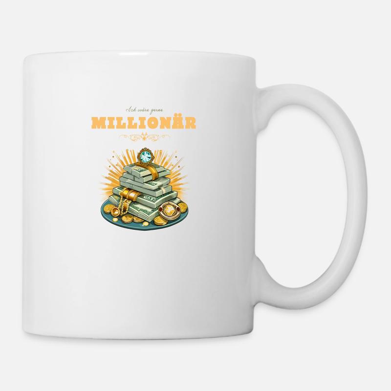 Millionär - Tasse - Weiß