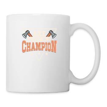 Axe Throwing Champion Thrower Hatchet Ax - Tasse - Weiß - Rechts