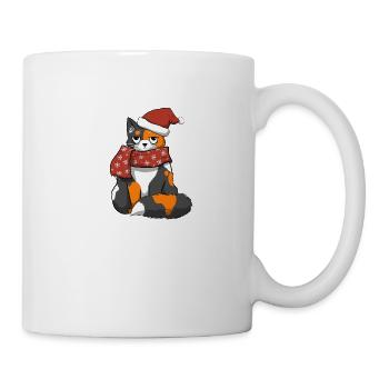 Chat de Noël - Mug blanc - blanc - Droite