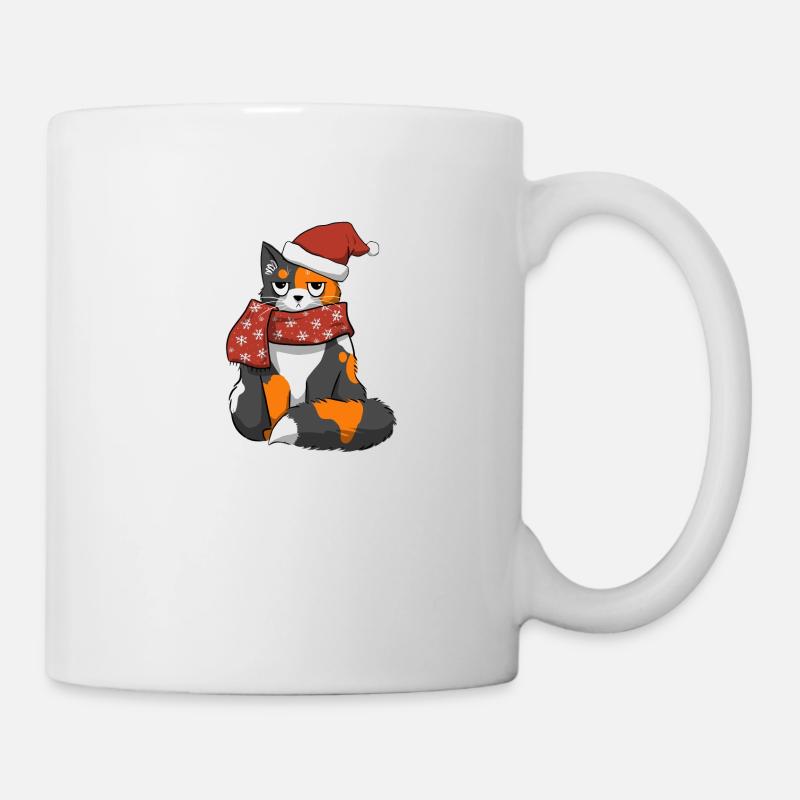 Christmas Cat - Mug - white