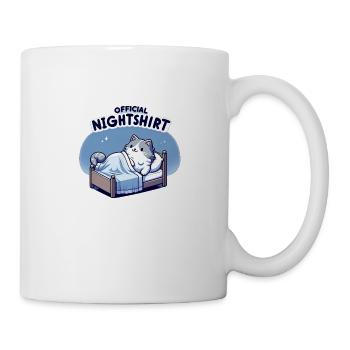 Official Nightshirt - Schlafende Katze - Tasse - Weiß - Rechts