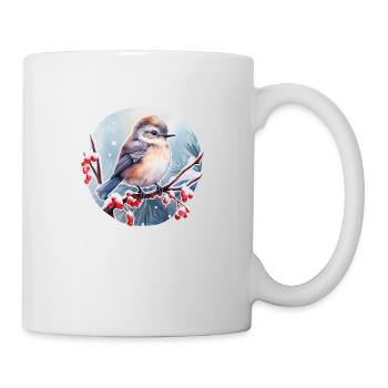 Braunkehlchen - Tasse - Weiß - Rechts