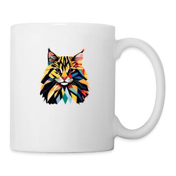 Maine Coon Cat Kitten Cat Owner Male Cat - Mug - white - Right