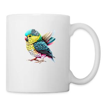 Perruche Oiseau Calopsitte Propriétaire d’oiseau - Mug blanc - blanc - Droite