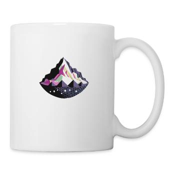 Abstraktes Berg-Logo - Tasse - Weiß - Rechts