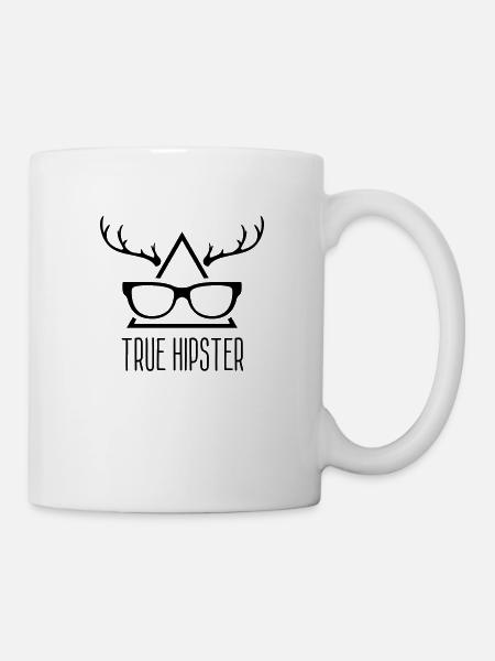 True Hipster - Tasse - Weiß