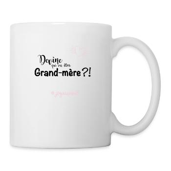 Devine qui va etre grand mere - Mug blanc - blanc - Droite