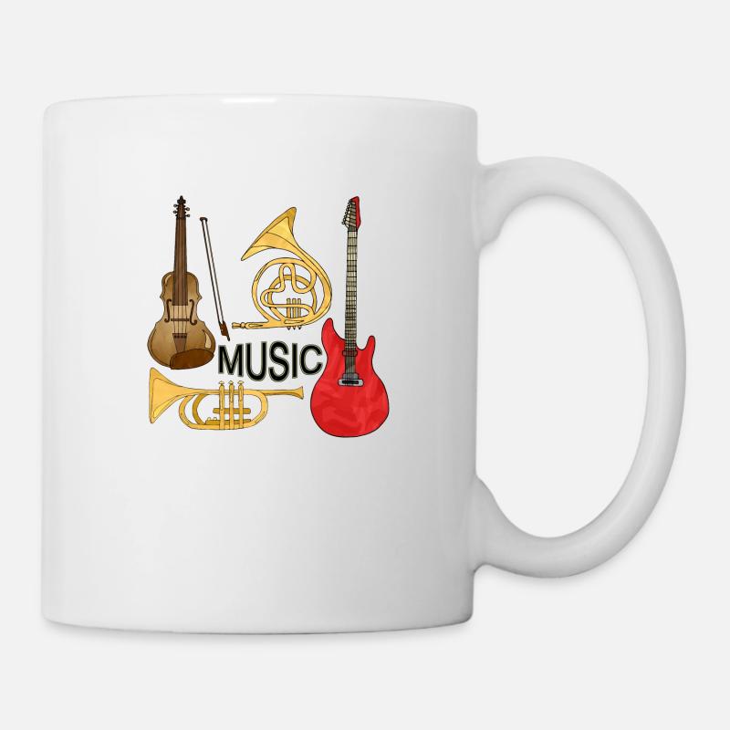Instruments de musique - Mug blanc - blanc
