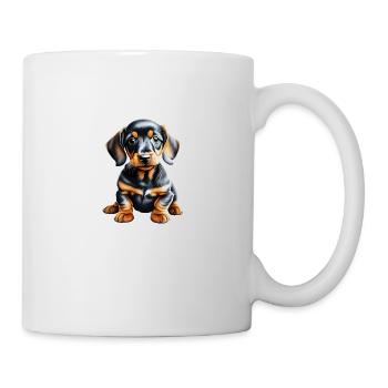 Hunde Dachshund Hund Dackelwelpe Hundehalter - Tasse - Weiß - Rechts