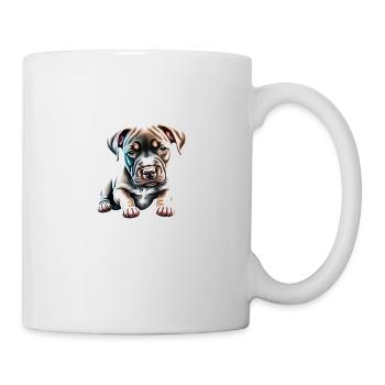 Staffordshire Bull Terrier Chiens Propriétaires de chiens - Mug blanc - blanc - Droite
