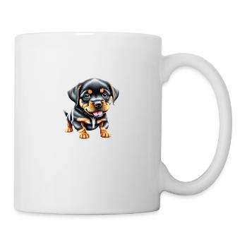 Rottweiler Chien Rottweiler Chiot Chiens Chien Chiot - Mug blanc - blanc - Droite