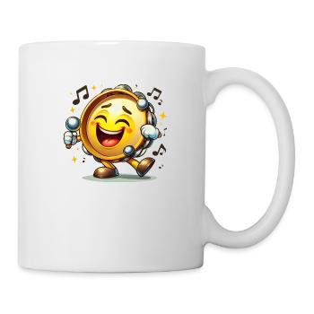 Éliminez le blues ! 🥁 T-shirt de personnage de tambour - Mug blanc - blanc - Droite