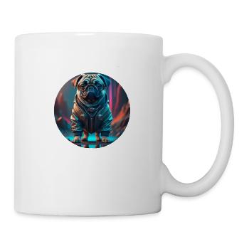 Rock Pug - Tasse - Weiß - Rechts