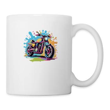 Vintage Motorcycle Retro Style - Graffiti - Mug - white - Right