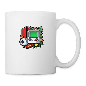 Console de jeu vidéo spéciale Noël - Mug blanc - blanc - Droite