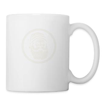 Fröhlicher Weihnachtsmann - Tasse - Weiß - Rechts
