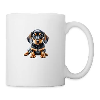 Dog owner, Dachshund dog, Dachshund puppy, Dogs - Mug - white - Right