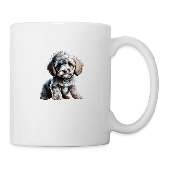 Pudel Hundehalter Hundewelpe Hundeliebe Pudelwelpe - Tasse - Weiß - Rechts