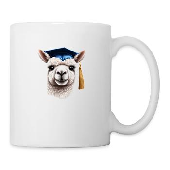 Bachelor Absolvent Schulabschluss Alpaka Studium - Tasse - Weiß - Rechts