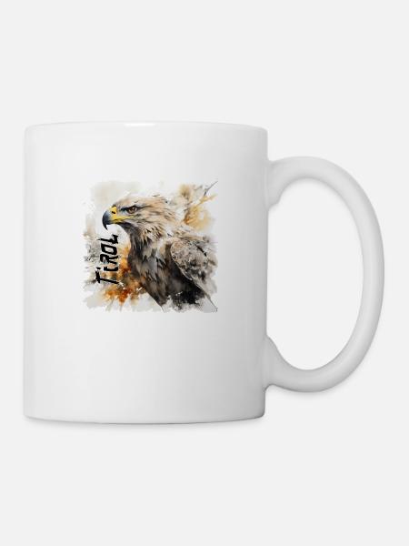 Tirol T-Shirt Tiroler Adler Steinadler - Tasse - Weiß