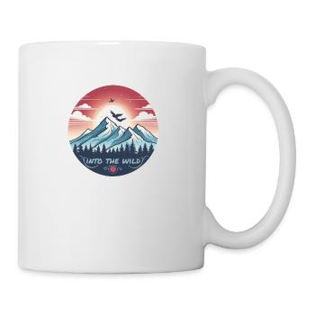 Into the Wild -Outdoor Wandern Adventure Freedom - Tasse - Weiß - Rechts