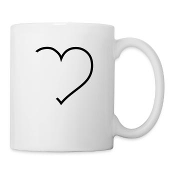 A modern heart - Mug - white - Right
