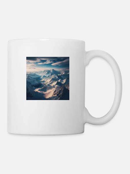 Berglandschaft - Tasse - Weiß