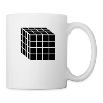 4x4 Block Cube - Mug - white - Right