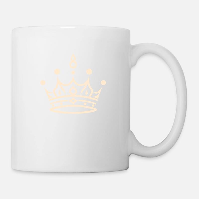 Krönungs-Pracht-Krone - Tasse - Weiß