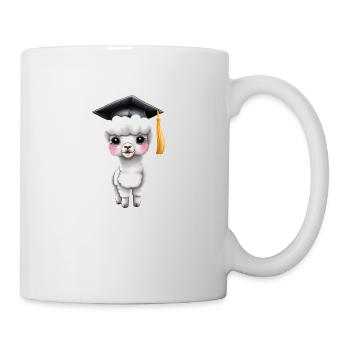Bachelor Alpaka Studium Absolvent Schulabschluss - Tasse - Weiß - Rechts