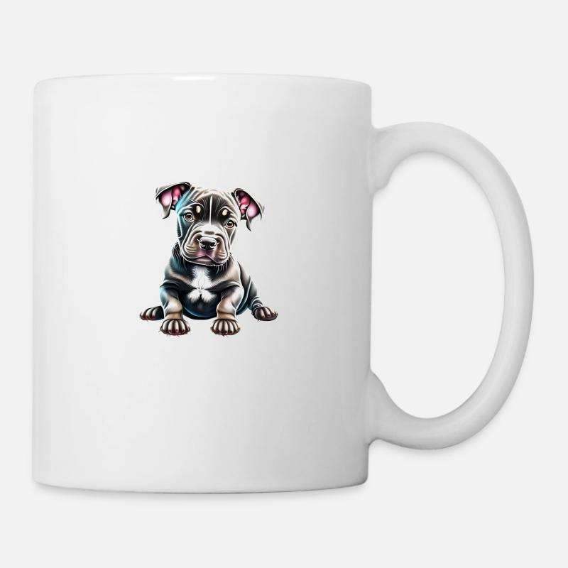 Staffordshire Bull Terrier Propriétaires de chiens Chiens - Mug blanc - blanc