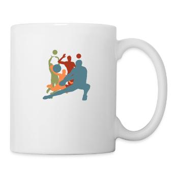 Vintage Retro Volleyball Players - Mug - white - Right