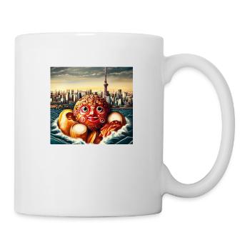 Nourriture japonaise au poulpe - Mug blanc - blanc - Droite
