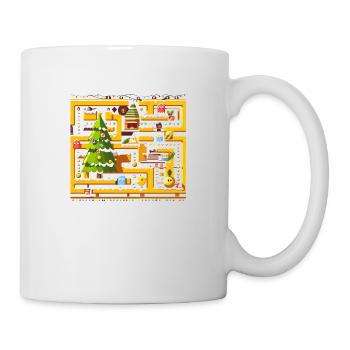 Arcade-Spiel Weihnachten - Tasse - Weiß - Rechts
