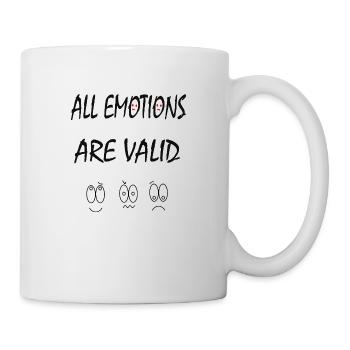 ALL emotion are valid v2 - Mug - white - Right