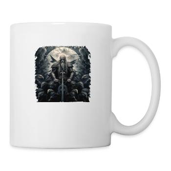Odin Wikinger Gott Odins Raben Hugin & Munin - Tasse - Weiß - Rechts