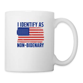 Anti Biden Démocrate Libéral Non-Biden - Mug blanc - blanc - Droite