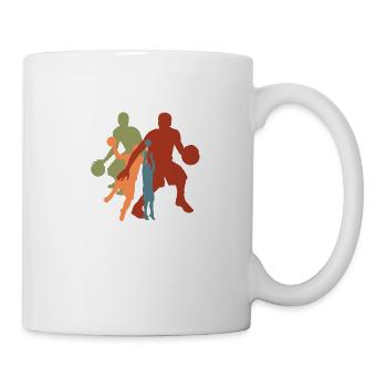 Vintage-Retro-Basketballspieler - Tasse - Weiß - Rechts
