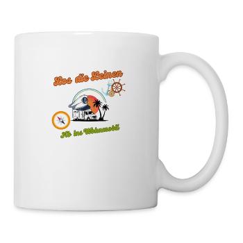 Inselcamper Logo Los die Leinen ab ins Wohnmobil - Tasse - Weiß - Rechts