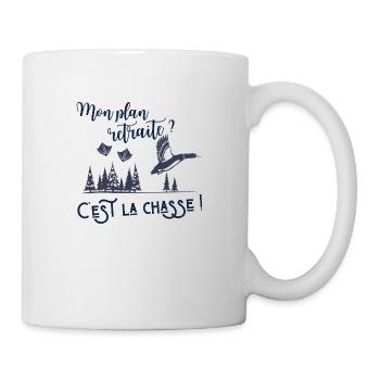 Partant à la chasse avec Papy - Mug blanc - blanc - Droite