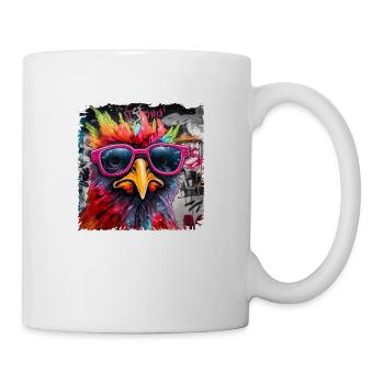 Rafraîchir avec des lunettes. Agriculteurs et conception paysanne - Mug blanc - blanc - Droite