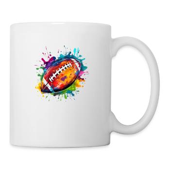 Football Design Footballer Men and Kids Motif - Mug - white - Right