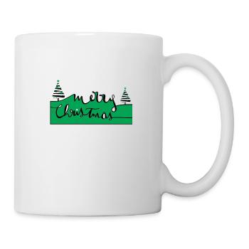 merry xmas vert - Mug blanc - blanc - Droite