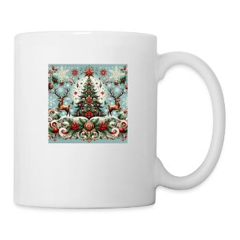 Weihnachten steht vor der Tür - Tasse - Weiß - Rechts