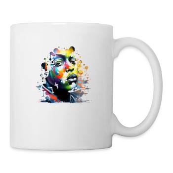 Graffiti Street Art Spray Vintage Stencil Retro - Mug - white - Right
