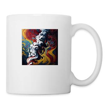 Aufsteigender Rauch (Artwork Collection) - Tasse - Weiß - Rechts