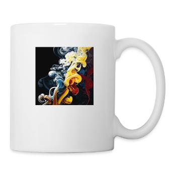 Fleur fumante (Collection d’œuvres d’art) - Mug blanc - blanc - Droite